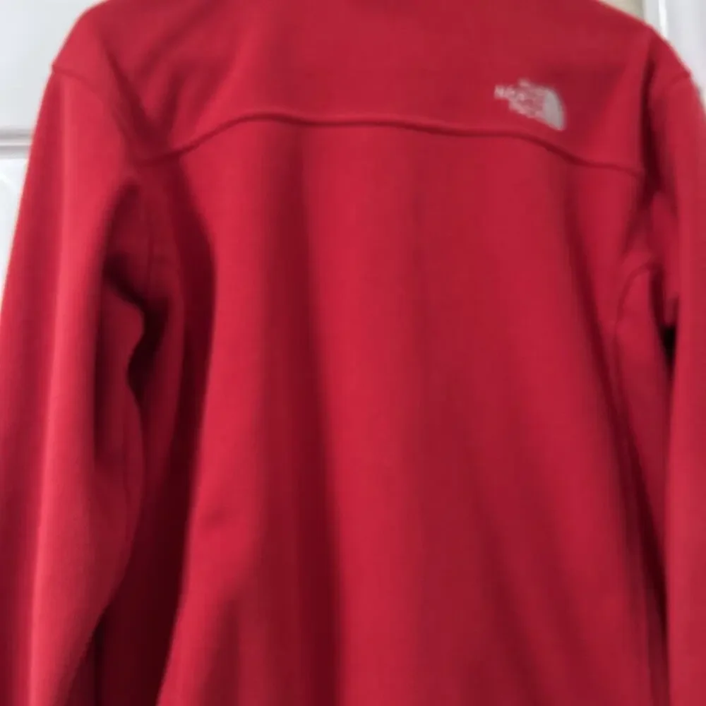 The North Face Men's Windwall Fleece Jacket, Red, Full Zip, Size Small